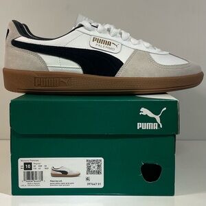 Puma Palermo White and Black Sneakers